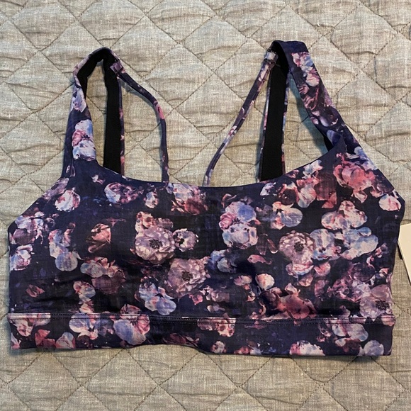 Athleta Other - Athleta Purple Floral Sports Bra